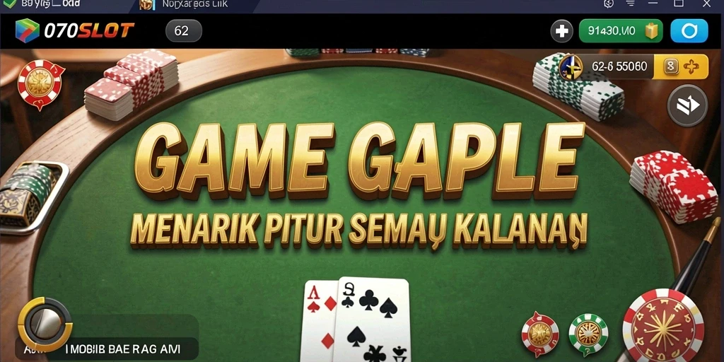 Tampilan gameplay 070SLOT yang menarik dengan pemain Gaple.