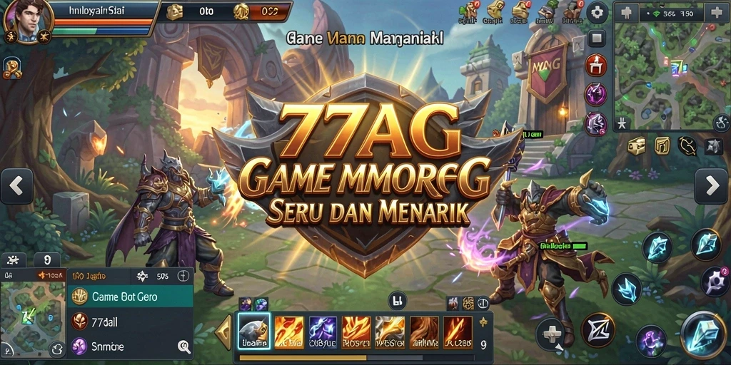 Screenshot menampilkan pertempuran seru dalam 77AG.