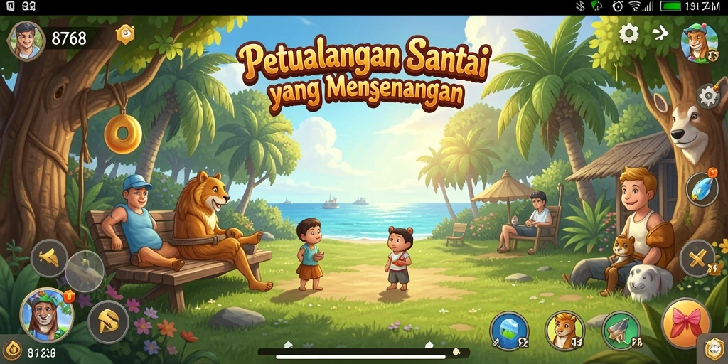 Tampilan gameplay 8768 yang mengasyikkan dan penuh warna.