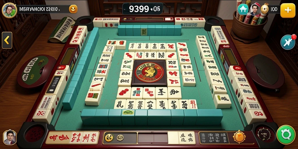 Tampilan gameplay seru dari permainan Mahjong.