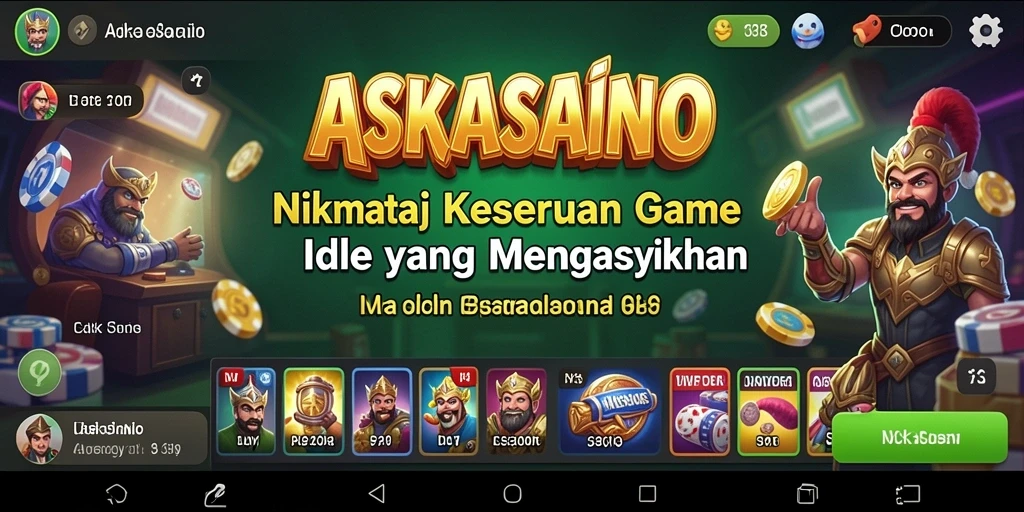 Tangkapan layar gameplay <strong>ASKASINO</strong> yang menunjukkan kesenangan dan kesederhanaan bermain Idle.