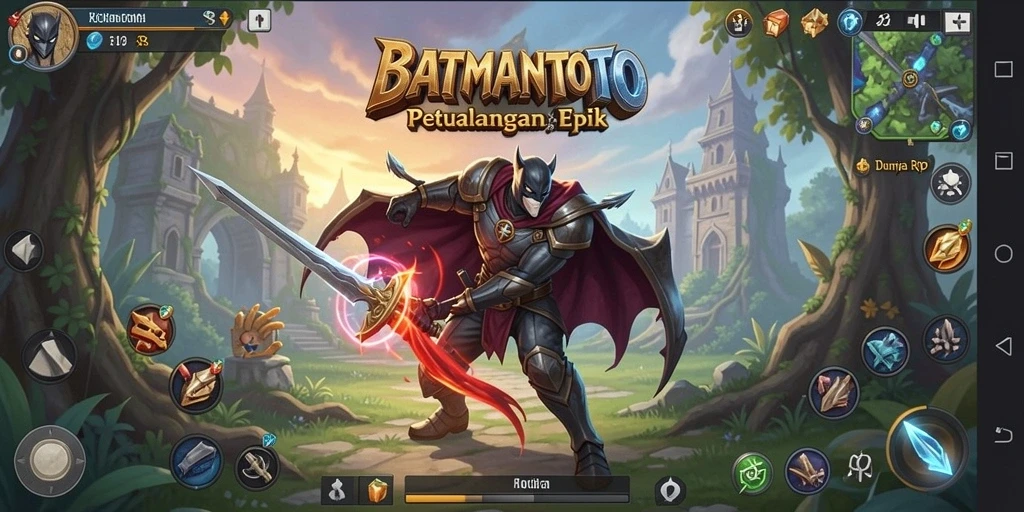 Screenshot dari gameplay RPG yang mengasyikkan di BATMANTOTO.