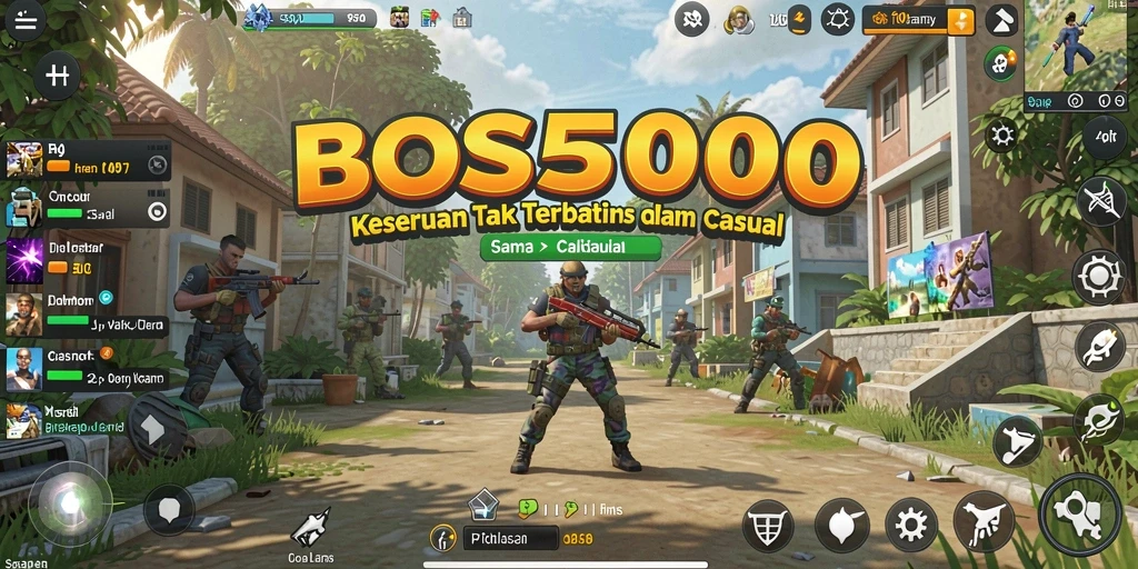 Tangkapan layar menunjukkan gameplay menarik dari BOS5000.