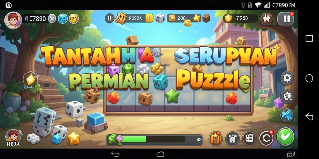 Tampilan gameplay C7890 yang menarik dan penuh warna.