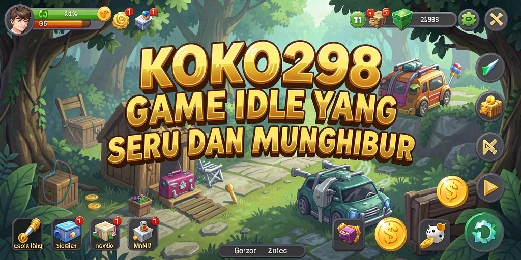 Screenshot gameplay KOKO288 menampilkan karakter yang sedang beraksi dalam mode Idle.