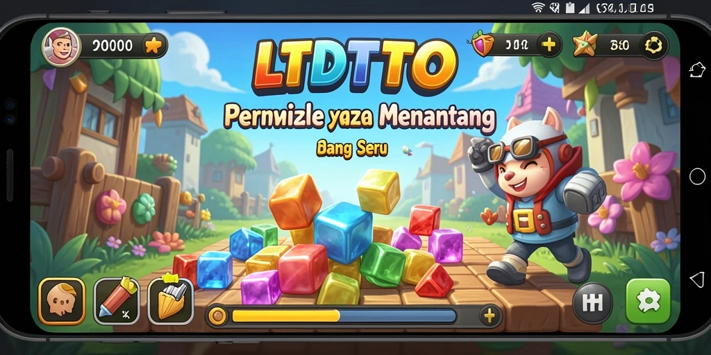 Tampilan seru gameplay LTDTOTO dengan tantangan puzzle yang menggugah.