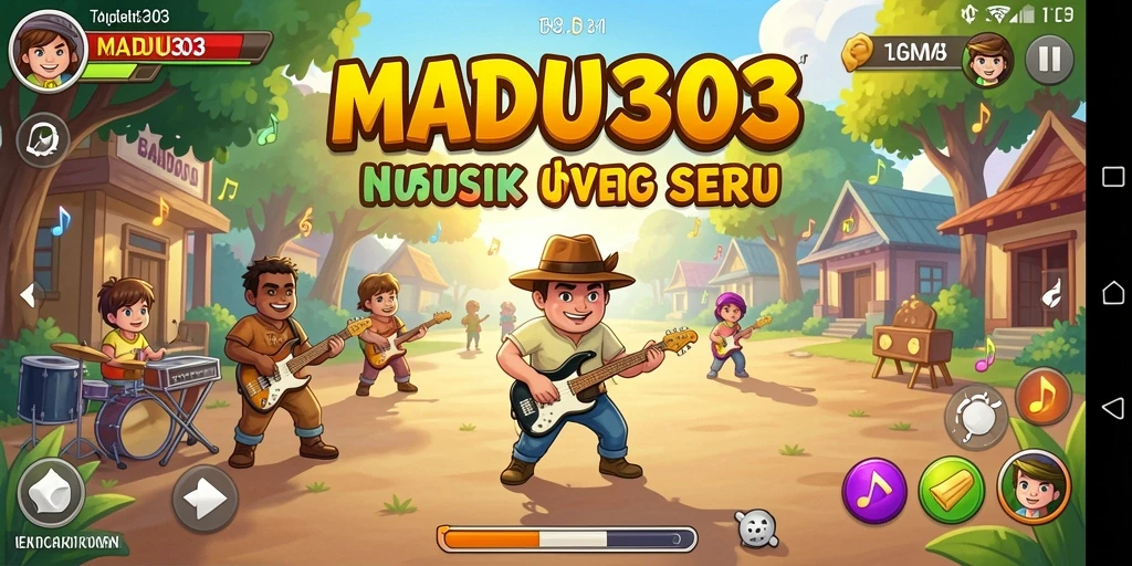 Tampilan gameplay MADU303 yang penuh warna dan menakjubkan.