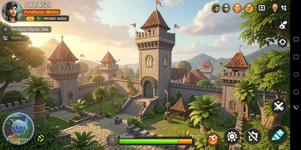 Gameplay menara pertahanan yang mendebarkan dan strategis.