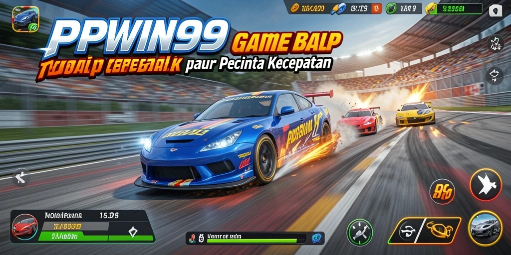 Screenshot menampilkan tampilan balapan seru di PPWIN99.