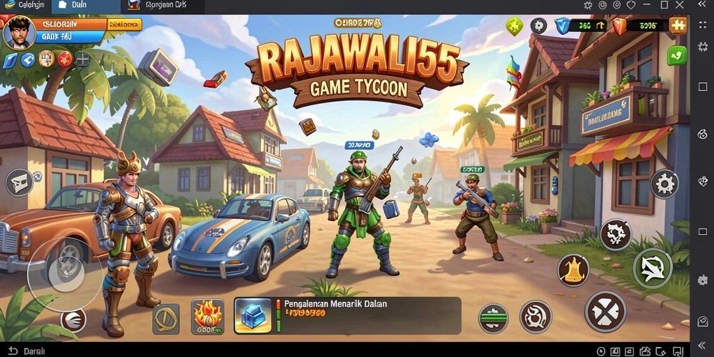 Tampilan gameplay menarik dalam siklus bisnis RAJAWALI55.