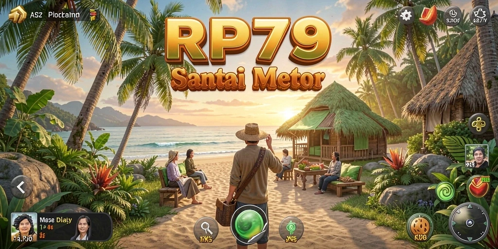 Screenshot utama RP79 menunjukkan gameplay santai yang menawan.