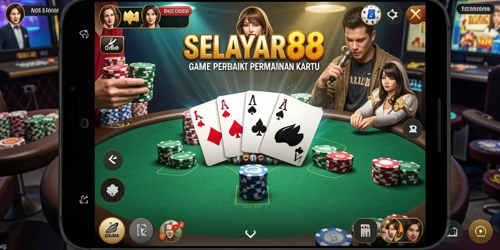 Tampilan menarik dari gameplay Poker SELAYAR88 yang mendebarkan.
