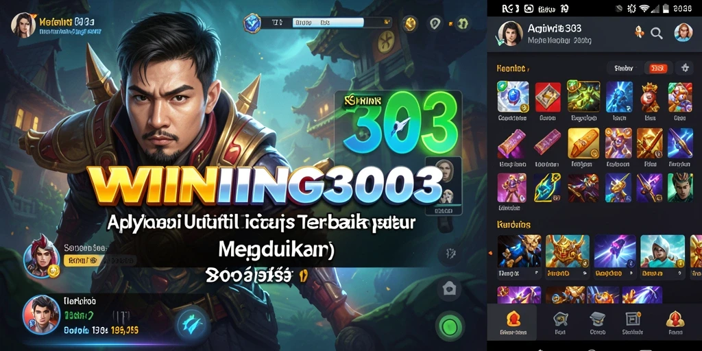 Tampilan antarmuka aplikasi WINNING303 yang intuitif dan mudah digunakan.